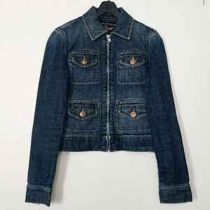 Ralph Lauren Co Women's - P/P - Jean Dark Wash Denim Jacket - Petite